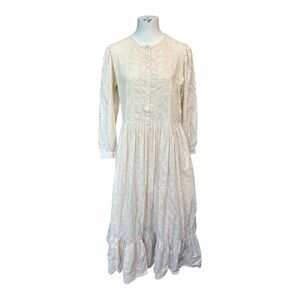 Vintage Eileen West Romantic Victorian Style Nightgown Made In USA Medium